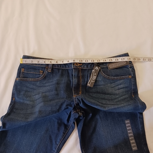 ana Low Rise Bootcut Dark Wash Denim Jeans Size 16 - Picture 9 of 11